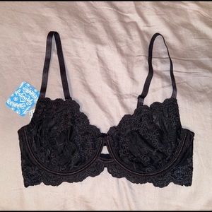 NWT Free People Black Bralette